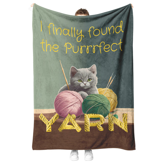 Purrfect Yarn Blanket